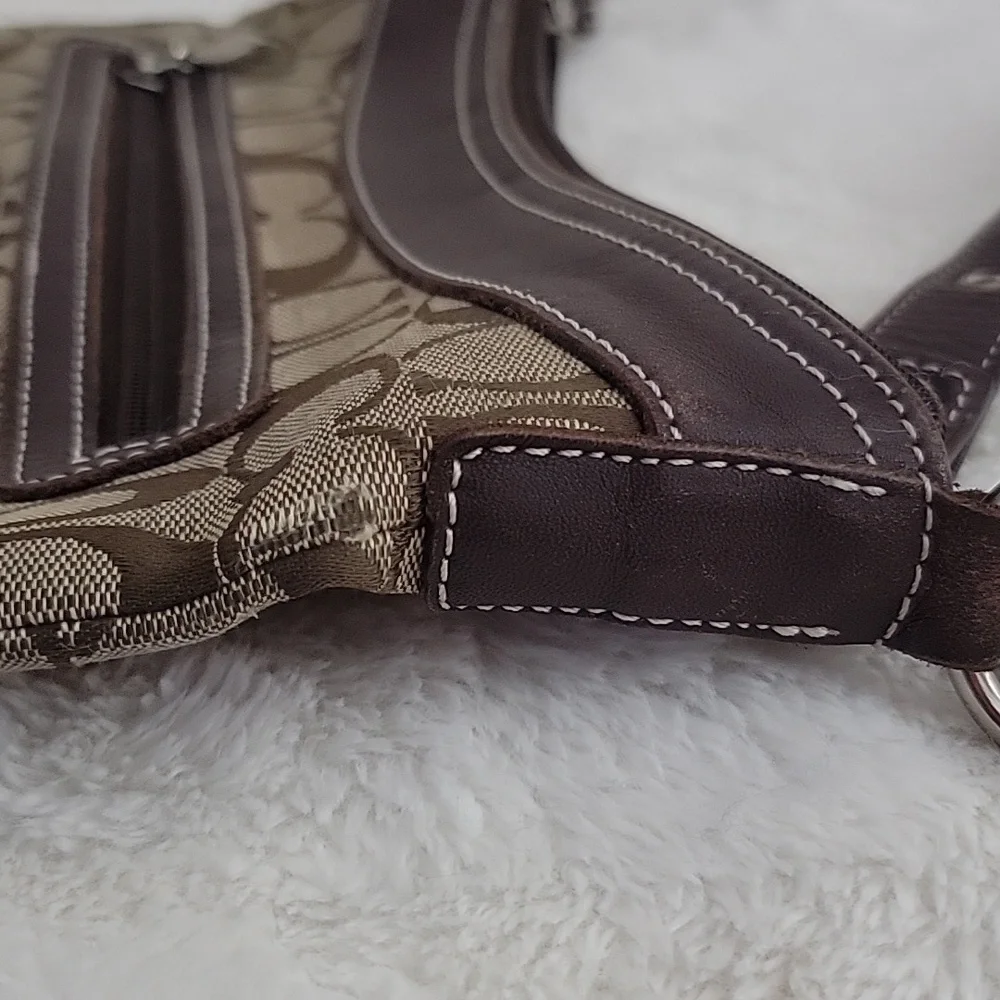 Coach Monogram Canvas Crossbody Bag Purse